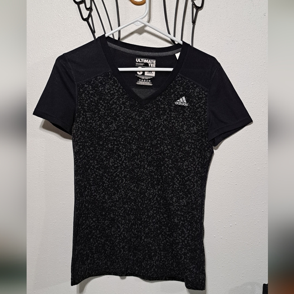 Adidas Women's Black Heathered Tee